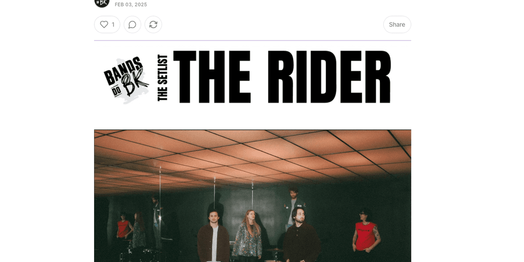 BANDS DO BK — The Rider